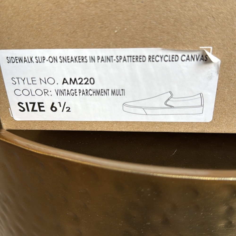 Madewell Sidewalk Slip-On Sneakers in Paint Spattered Recycled Canvas - Picture 12 of 15